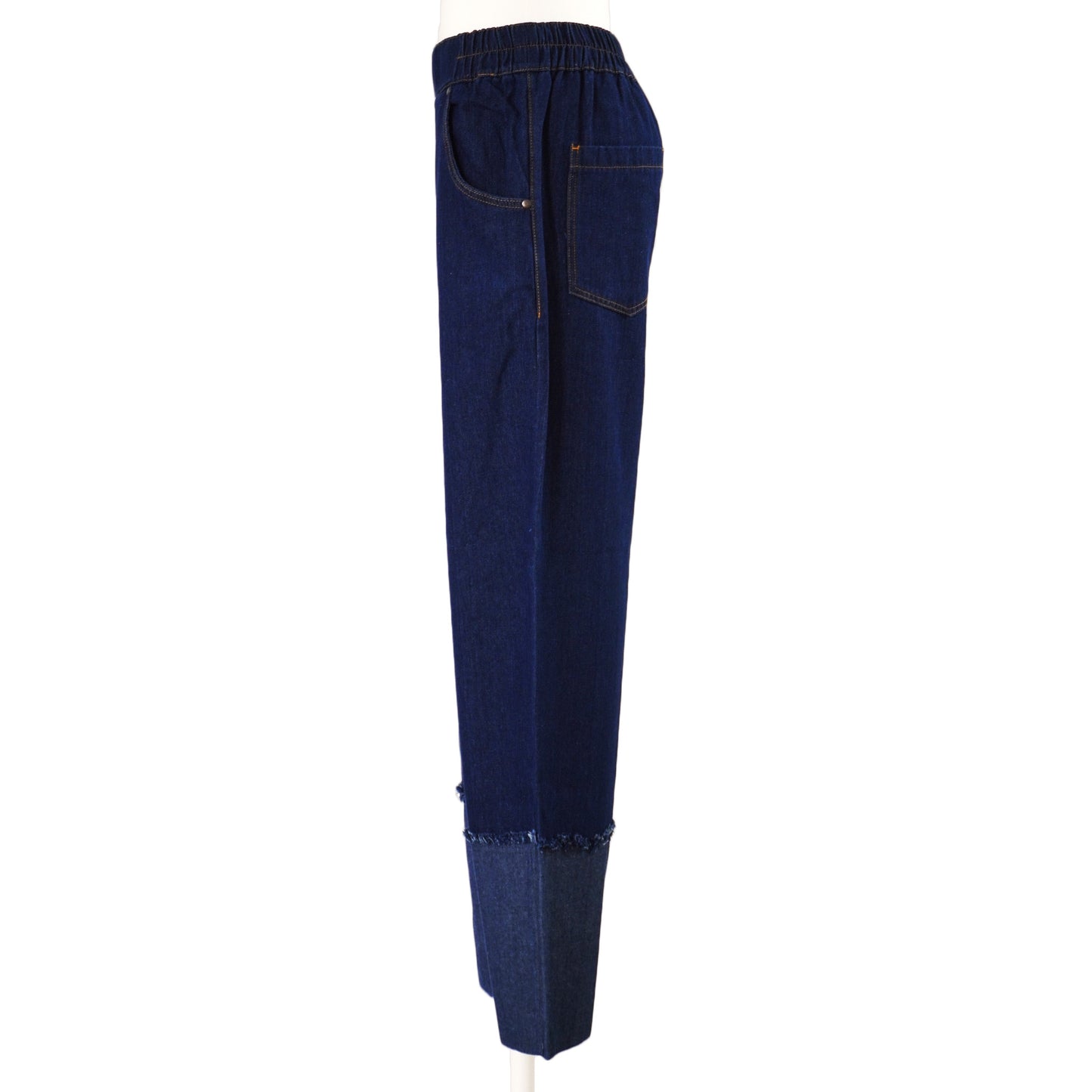 COMFORTABLE ROLLUP DENIMーBLACK